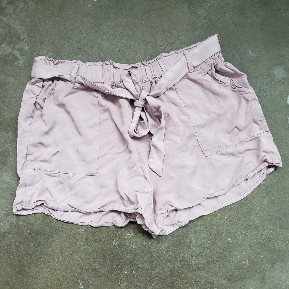 Pink Paperbag Shorts